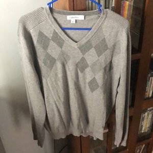 Calvin Klein gray V-neck sweater, Men’s Large